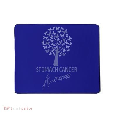 Stomach Cancer Awareness Butterfly Tree Motivational Gift Cute Gift Mousepad