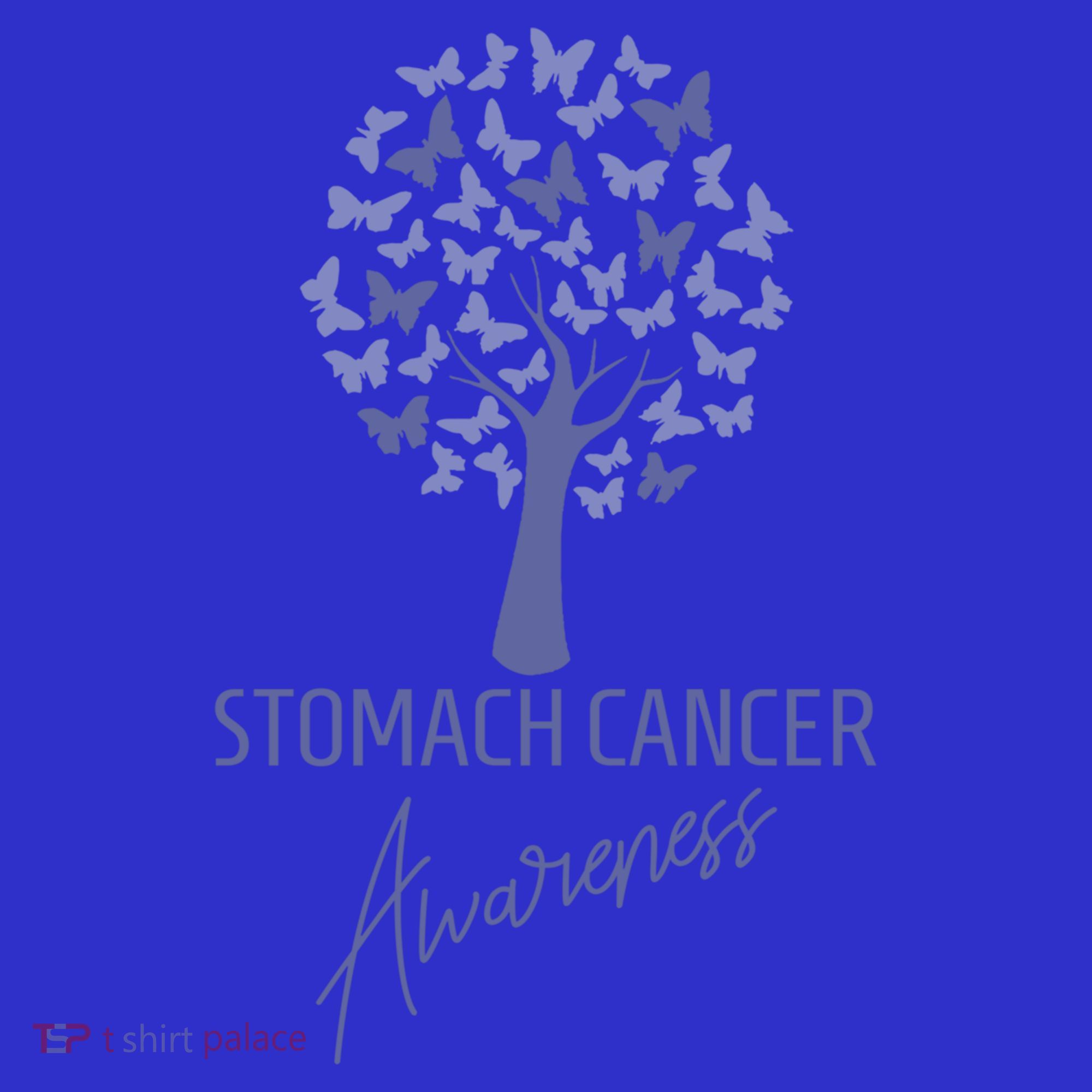 Stomach Cancer Awareness Butterfly Tree Motivational Gift Cute Gift Mousepad