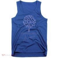 Stomach Cancer Awareness Butterfly Tree Motivational Gift Cute Gift Tank Top thumb 0