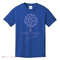 Stomach Cancer Awareness Butterfly Tree Motivational Gift Cute Gift Kids T-Shirt thumb 0