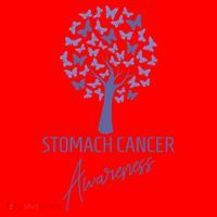 Stomach Cancer Awareness Butterfly Tree Motivational Gift Cute Gift Santa Hat thumb 1