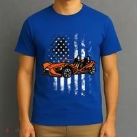Slingshot Car American Usa Flag 4th Of July Slingshot Car T-Shirt thumb 3
