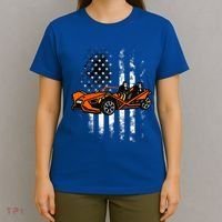 Slingshot Car American Usa Flag 4th Of July Slingshot Car T-Shirt thumb 4