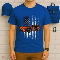 Slingshot Car American Usa Flag 4th Of July Slingshot Car T-Shirt thumb 6