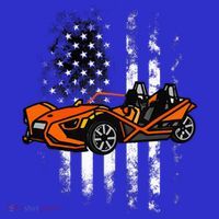 Slingshot Car American Usa Flag 4th Of July Slingshot Car T-Shirt thumb 7
