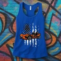 Slingshot Car American Usa Flag 4th Of July Slingshot Car Women's Tank Top thumb 3