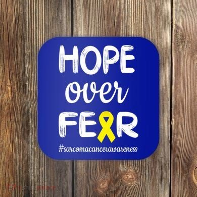 Sarcoma Cancer Awareness Sarcoma Cancer Warrior Cute Gift Coaster