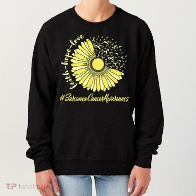 Sarcoma Cancer Awareness Yellow Sunflower Sarcoma Awareness Women's Sweatshirt