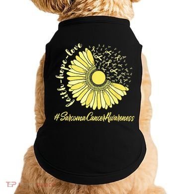 Sarcoma Cancer Awareness Yellow Sunflower Sarcoma Awareness Doggie Tank