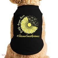 Sarcoma Cancer Awareness Yellow Sunflower Sarcoma Awareness Doggie Tank thumb 0