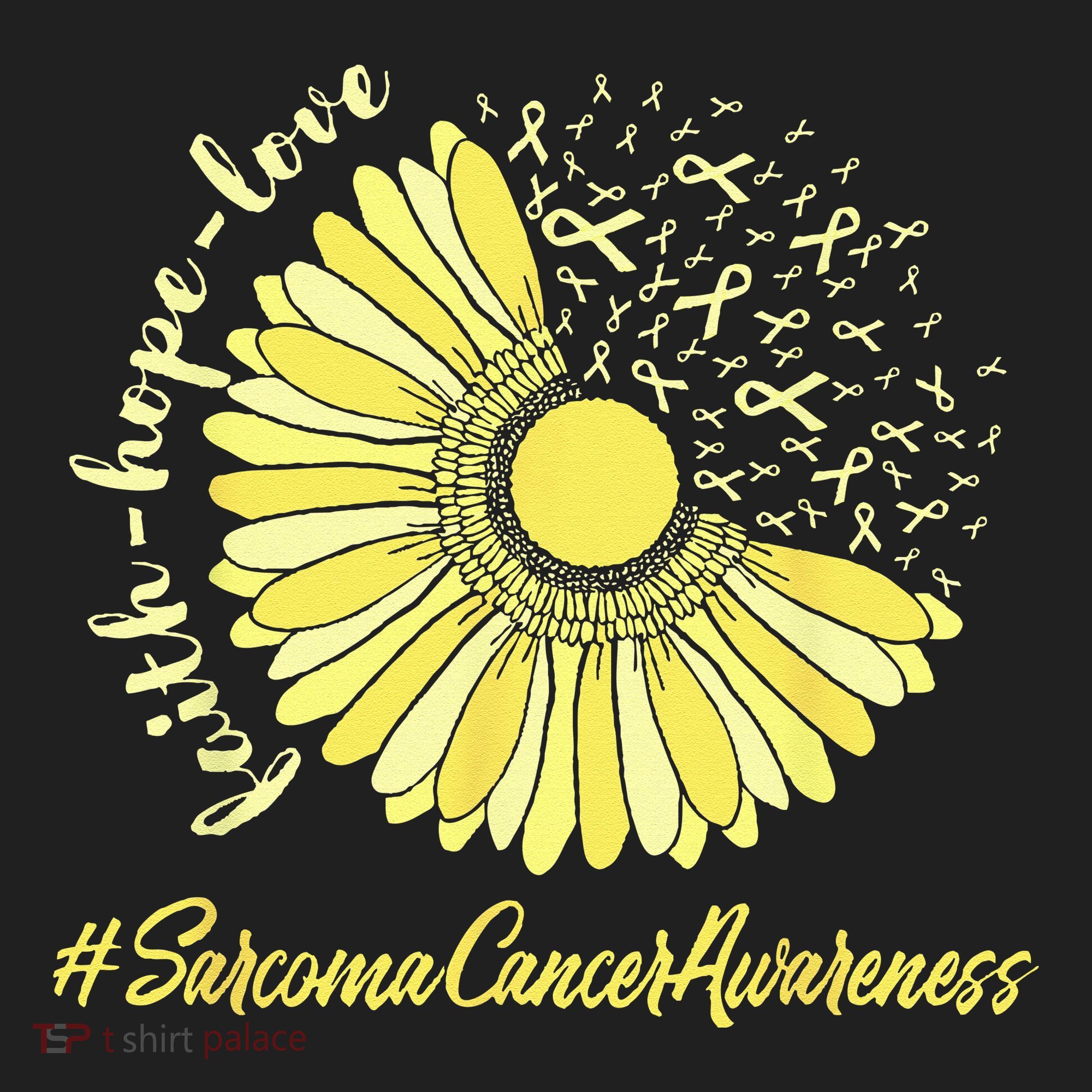 Sarcoma Cancer Awareness Yellow Sunflower Sarcoma Awareness Beanie