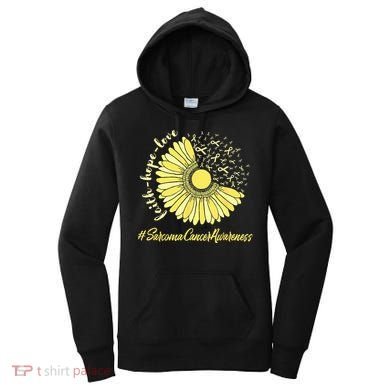 Sarcoma Cancer Awareness Yellow Sunflower Sarcoma Awareness Women's Hoodie