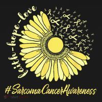 Sarcoma Cancer Awareness Yellow Sunflower Sarcoma Awareness Women's Hoodie thumb 2