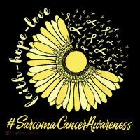 Sarcoma Cancer Awareness Yellow Sunflower Sarcoma Awareness Ornament thumb 1