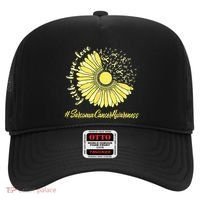Sarcoma Cancer Awareness Yellow Sunflower Sarcoma Awareness Hat thumb 0