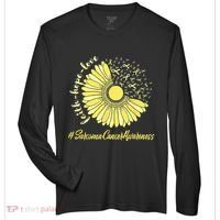 Sarcoma Cancer Awareness Yellow Sunflower Sarcoma Awareness Zone Performance Long-Sleeve T-Shirt thumb 0
