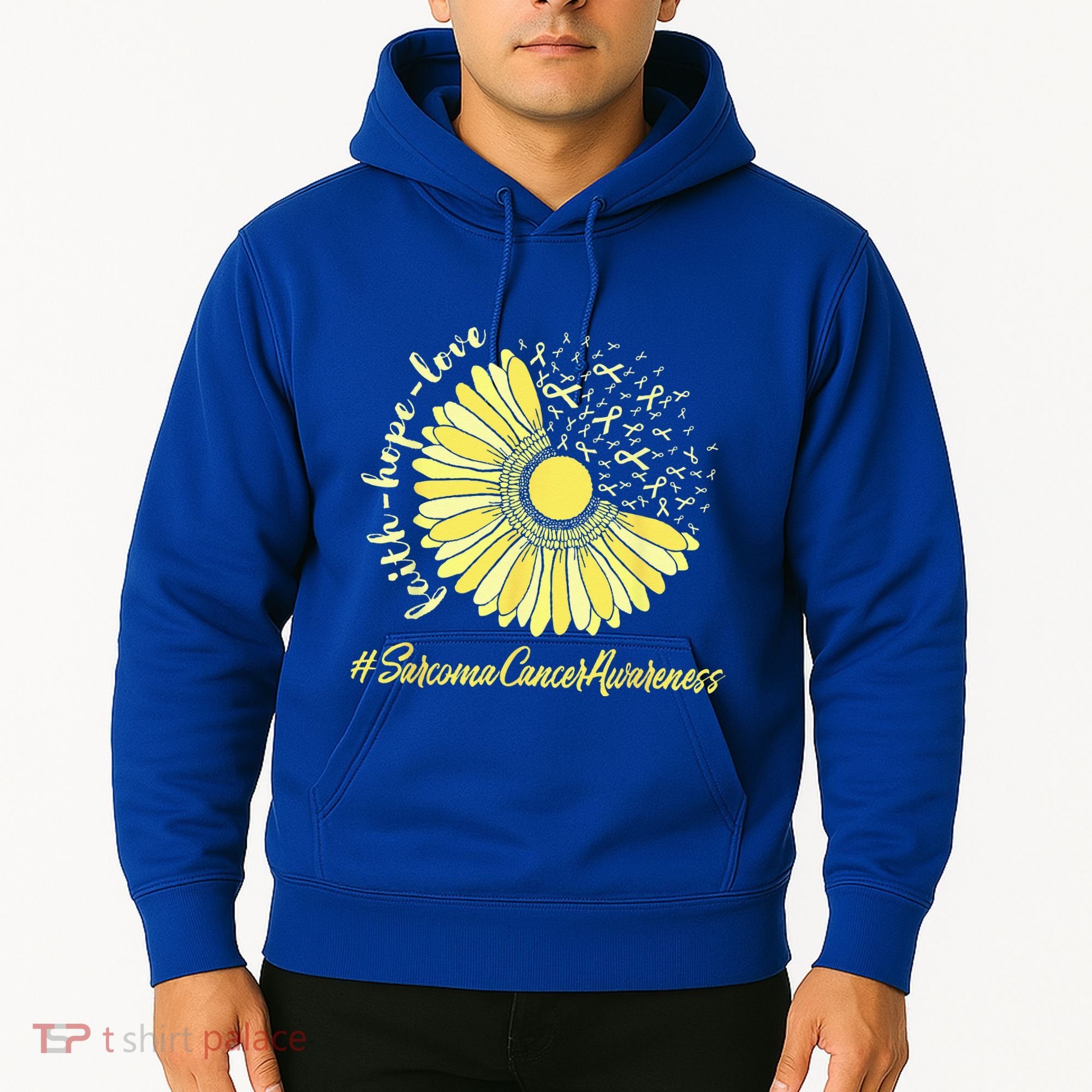 Sarcoma Cancer Awareness Yellow Sunflower Sarcoma Awareness Hoodie