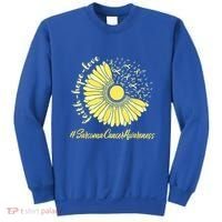 Sarcoma Cancer Awareness Yellow Sunflower Sarcoma Awareness Sweatshirt thumb 0