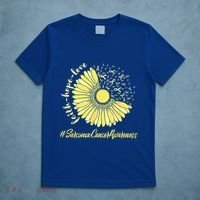 Sarcoma Cancer Awareness Yellow Sunflower Sarcoma Awareness T-Shirt thumb 5