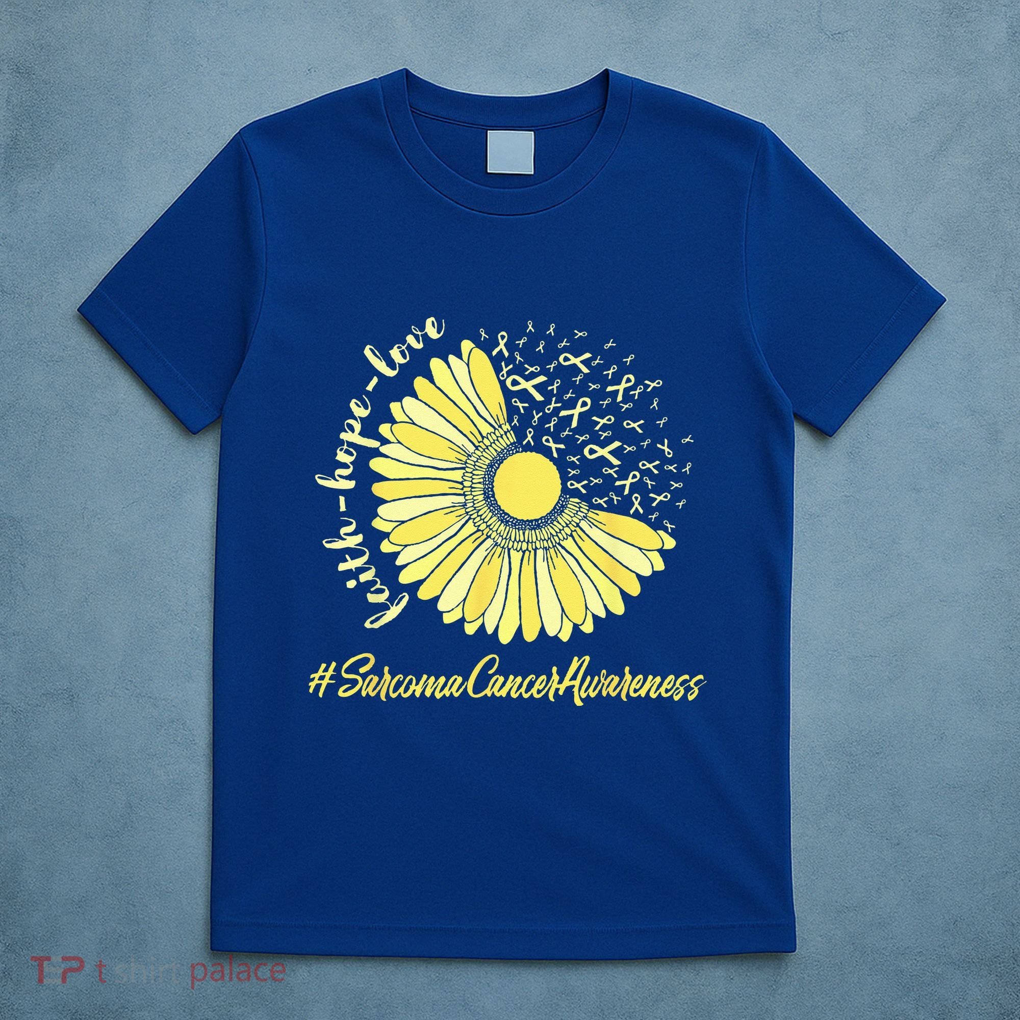Sarcoma Cancer Awareness Yellow Sunflower Sarcoma Awareness T-Shirt