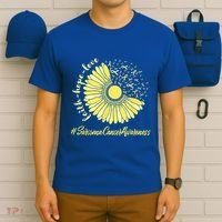 Sarcoma Cancer Awareness Yellow Sunflower Sarcoma Awareness T-Shirt thumb 6