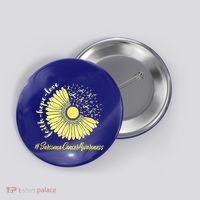 Sarcoma Cancer Awareness Yellow Sunflower Sarcoma Awareness Button thumb 0