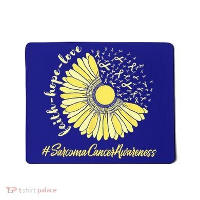 Sarcoma Cancer Awareness Yellow Sunflower Sarcoma Awareness Mousepad