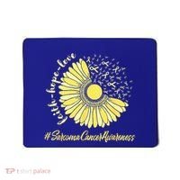 Sarcoma Cancer Awareness Yellow Sunflower Sarcoma Awareness Mousepad thumb 0