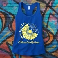 Sarcoma Cancer Awareness Yellow Sunflower Sarcoma Awareness Women's Tank Top thumb 3