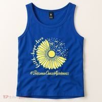 Sarcoma Cancer Awareness Yellow Sunflower Sarcoma Awareness Tank Top thumb 2