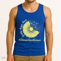 Sarcoma Cancer Awareness Yellow Sunflower Sarcoma Awareness Tank Top thumb 3