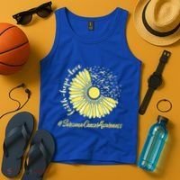 Sarcoma Cancer Awareness Yellow Sunflower Sarcoma Awareness Tank Top thumb 4