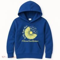 Sarcoma Cancer Awareness Yellow Sunflower Sarcoma Awareness Kids Hoodie thumb 0