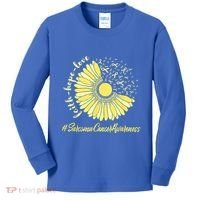 Sarcoma Cancer Awareness Yellow Sunflower Sarcoma Awareness Kids Long Sleeve Shirt thumb 0