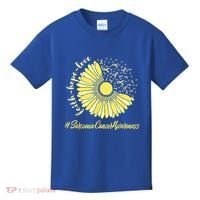 Sarcoma Cancer Awareness Yellow Sunflower Sarcoma Awareness Kids T-Shirt thumb 0