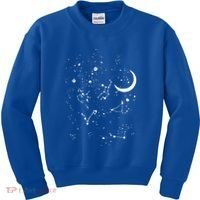 Stargazing Constellation Astronomy Lover Great Gift Kids Sweatshirt thumb 0
