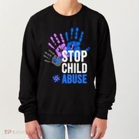 Stop Child Abuse Child Abuse Prevention Awareness Women's Sweatshirt thumb 0