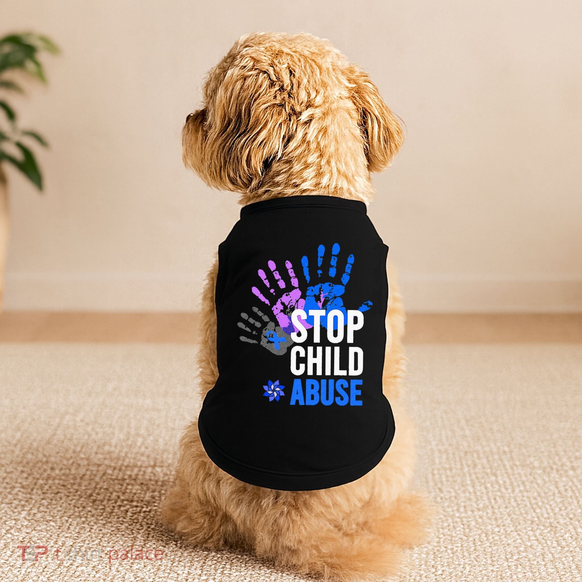 Stop Child Abuse Child Abuse Prevention Awareness Doggie Tank