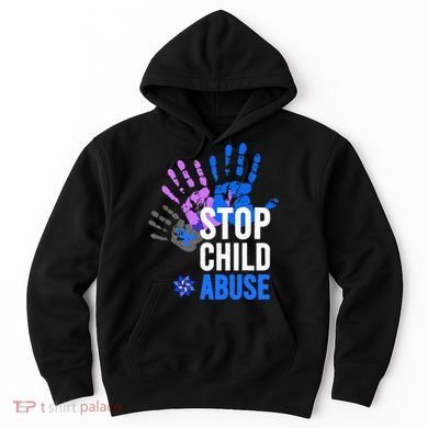 Stop Child Abuse Child Abuse Prevention Awareness Hoodie