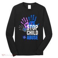 Stop Child Abuse Child Abuse Prevention Awareness Long Sleeve Shirt thumb 0