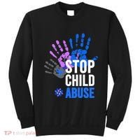 Stop Child Abuse Child Abuse Prevention Awareness Sweatshirt thumb 0