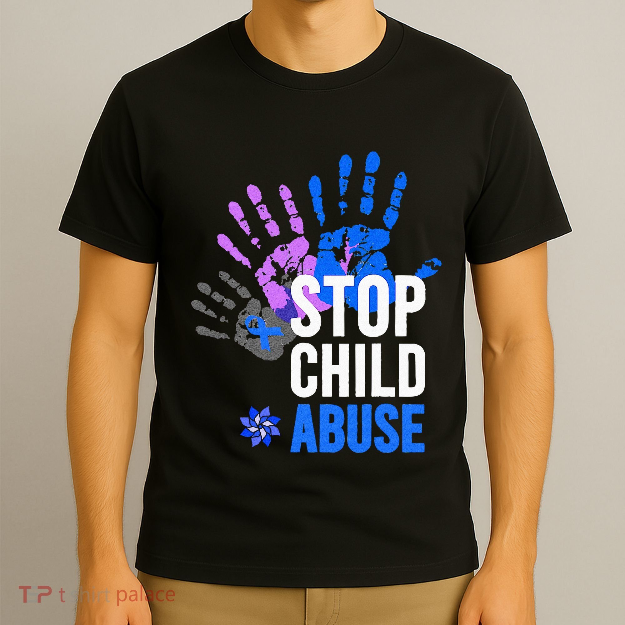 Stop Child Abuse Child Abuse Prevention Awareness T-Shirt