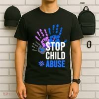 Stop Child Abuse Child Abuse Prevention Awareness T-Shirt thumb 6