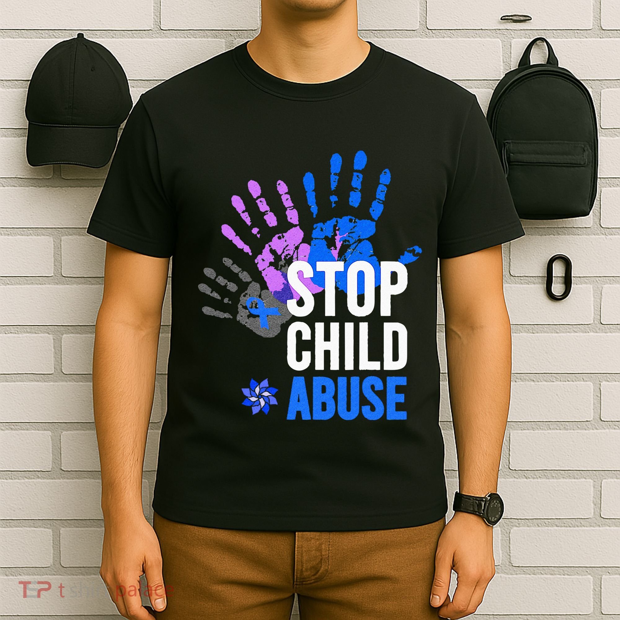 Stop Child Abuse Child Abuse Prevention Awareness T-Shirt