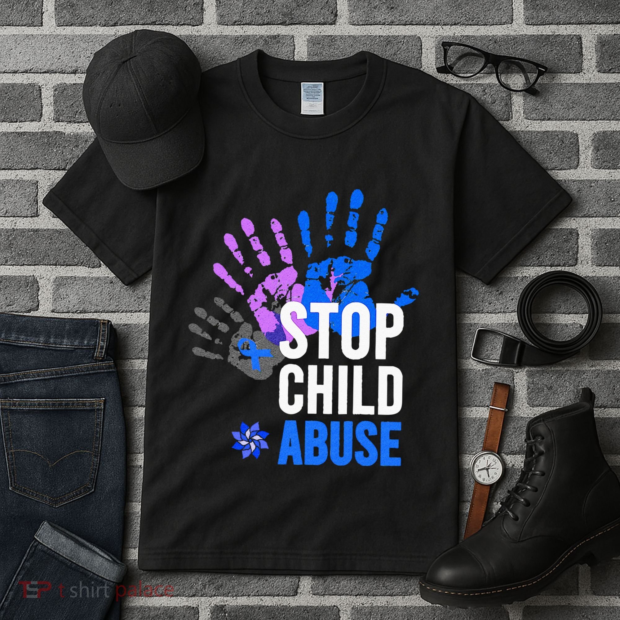 Stop Child Abuse Child Abuse Prevention Awareness Tall T-Shirt