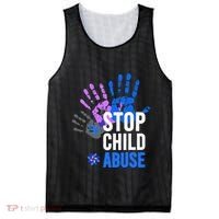 Stop Child Abuse Child Abuse Prevention Awareness Mesh Reversible Basketball Jersey Tank thumb 0