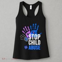 Stop Child Abuse Child Abuse Prevention Awareness Women's Tank Top thumb 3