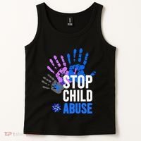 Stop Child Abuse Child Abuse Prevention Awareness Tank Top thumb 2