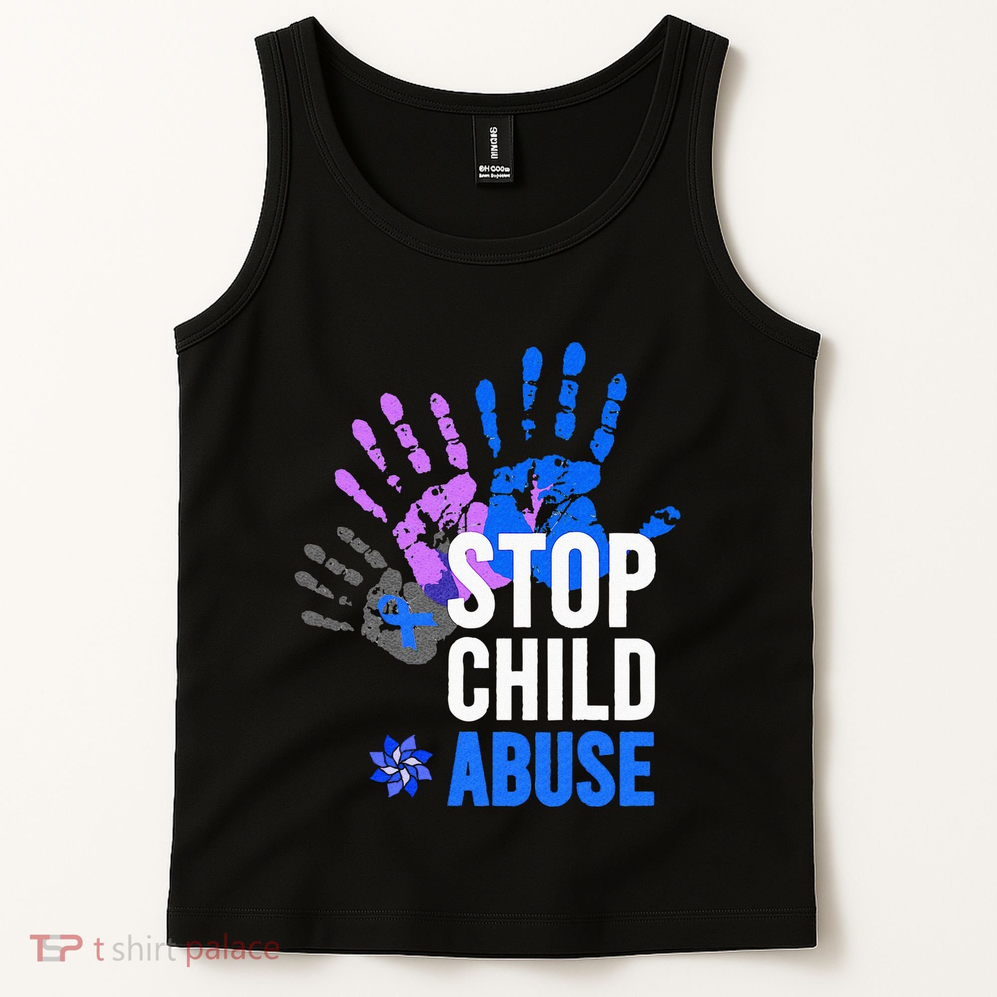 Stop Child Abuse Child Abuse Prevention Awareness Tank Top