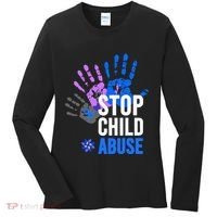 Stop Child Abuse Child Abuse Prevention Awareness Women's Long Sleeve Shirt thumb 0